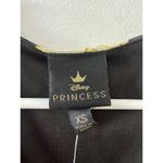 Disney Princess Dress Women's XS Black Floral Fairy Grunge Long Maxi Sheer Photo 4