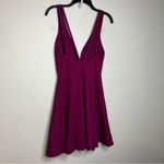 Lulus  magenta sexy skater‎ dress size medium Photo 6