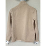 Kari Traa Rothe Fleece Jacket Womens Size XS Printed Oat Full Zip Midlayer Thick Tan Photo 3