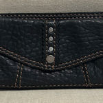 Lucky Brand  Black Leather Textured Wallet with Stud Accents Photo 0