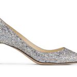 Jimmy Choo Romy 60 Platinum Sparkly Luxury Heels Pumps Photo 0