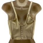 Vintage Fit n Slim Custom Maid Longline Bra 34B Ivory Pinup Rockbilly Tan Size undefined Photo 6