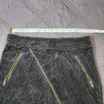 Urban Outfitters Black Corduroy Mini Skirt Small Black Zip Y2K Grunge Whimsigoth Photo 7