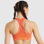 Gymshark  Apex Medium Support Athletic Seamless Orange Sports Bra Size Women's XS Photo 1