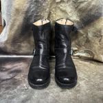 Frye Black Veronica Back Zip Engineer Boots Photo 1