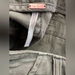 Free People Womens Raw & Patched Standoff Cutoff Shorts Cotton Olive Green Sz 4 Photo 6