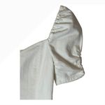 Alice + Olivia  Dress Women‎ 0 White Vintage Sugar Denim Mimi Puff Sleeve Mini Photo 5