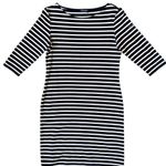 Saint James Nautical Stripe Dress Anti UV Stretch Fabric Size 6 Blue Photo 5