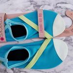 Fitkicks Slip On Athleisure Shoes Blue Green Flex Size Medium (7 Photo 1