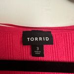 Torrid Pink Fitted Pullover V-neck Sweater Photo 3
