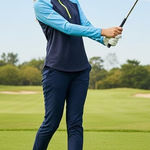 Jofit Blue Long Sleeve Golf Shirt Size Small Photo 0