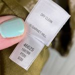 Garnet Hill Dropwaist Button-Up Dress Olive Green Floral Women's Size 2 Bohemian Photo 9