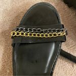 Forever 21 Chunky Block Strappy Sandals With Chains, Black, Size 7.5, NWOT Photo 5