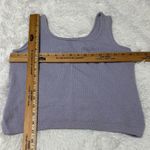 St. John  Knit Tank Top Stretch Lavender Square neckline Side Slits Size 4P Photo 9