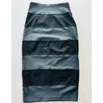Lululemon Yoga Over Skirt Coal Black Size 4 Pencil Midi Straight Slim Bodycon Photo 2