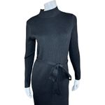 BEAUTIFUL by Lawrence Zarian Mock Neck Sweater Dress Black XS Petite Photo 5