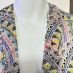 Steve Madden Steven Madden Sheer Geometric Open Kimono or Coverup w/ Neon Colors- OS (plus) Photo 6