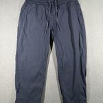 Lululemon  Dance Studio Crop Pants Womens 6 Dark Navy Ribbed Waist Drawstring Photo 0