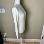 Brandy Melville  SOft Fuzzy V Neck Sweater Cream One Size Photo 6