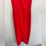Bill Blass  elegant midi red dress size 6 Photo 3