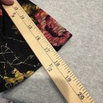 French Laundry Vintage Y2K Fall Floral Top Womens XL Black Crepe Acetate Photo 11