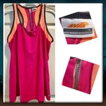Avia  pink orange black tank top - activewear athletic workout top - Large Photo 8