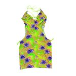 I am gia I. AM. GIA. Svana Hibiscus Print Cut‎ Out Halter Mini Dress Bodycon Small NWT Photo 3