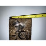 Coach  SoHo Exotic Black Embossed Python Print Soft Leather Trifold Wallet Y2K Y Photo 9