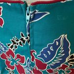 Hilo Hattie Hawaiian midi/maxi dress, turquoise and red, tropical print sz 14 Blue Photo 7