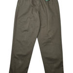 L.L.Bean Green Original Fit Cotton Tapered Outdoor 90s VTG Work Utility Pants 12 Photo 0