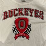 PINK - Victoria's Secret Victoria’s Secret PINK white ohio state t-shirt Sz L Photo 4