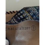 Naturalizer  Women's Sandals Size 10W Metallic Woven Slingback Comfort Photo 2