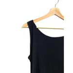 Norma Kamali Sleeveless Shirred Waist Dress Black Size XL NWT Minimalist Career Photo 7