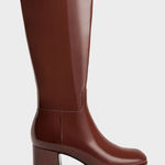 Charles and Keith  Patent Platform Knee High Boots Photo 0
