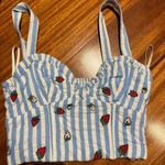 Reformation Anthropologie Maeve Strawberry Top  Photo 1