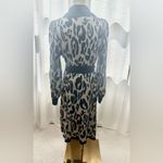 Who What Wear  Black and White Animal Print Dress Photo 3