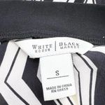 White House | Black Market  Womens S Silk Tank Top Diamond Black‎ Tan White Preppy Photo 6