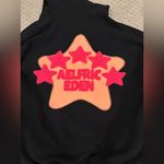Aelfric Eden  Black Hoodie with Pink Star Accent Photo 1