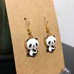 Handmade Panda Bear Earrings Photo 1