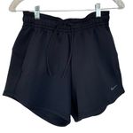 Nike women's Dri-FIT training shorts in black W/ Side zip Pockets Photo 1