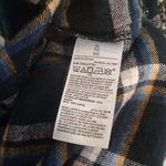 Old Navy Womens The Boyfriend Shirt Button Front Plaid Navy Flannel Size Xl Photo 4