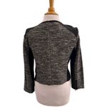 Eileen Fisher  Black Grey Tweed Dress Blazer Jacket Set Colorblock Medium Petite Photo 7