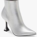 Open Edit  Blythe silver metallic booties! Nwot Photo 0