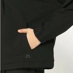 GapFit Women's Black Pullover Commuter Jacket Snap Button Mock NeckSleeve Size M Photo 11