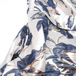 Oleg Cassini Brocade Off the Shoulder High Low Dress 6 Formal Floral Stunning Blue Photo 9