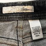 Chico's  Women's 0 (US S/4) Platinum Black Jeans Rhinestones Studded Denim Y2K‎ Photo 5
