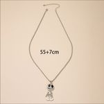 Retro skull necklace pendant Gray Photo 5