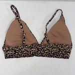 Aerie  Cheetah Leopard Animal Print Swim Bathing Suit Bikini Top Women’s XL NWT Photo 1