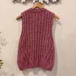 Ganni Chucky Glitter Knitted Sleeveless Knit Sweater Vest Top Pink Nectar NWT M Photo 8