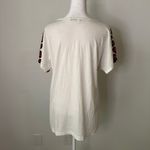 Diane Von Furstenberg  white, red & black cotton falling stones tee Photo 3